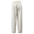 thumbnail image 7 of CAIXIA Capris Pants for Women Cut Out Summer Casual Loose Flowy High Waisted Smocked Palazzo 2026 Lounge Beach Cropped Trousers, 7 of 7