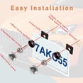 thumbnail image 3 of Yazoeia 4 Sets License Plate Screws Kits, Rust-Proof & Anti-Rattle & Anti Theft Stainless Steel Self Tapping Mounting Bolts for Auto Tag Frame Cover Holder, Universal for Car Truck SUV CJC912-114740, 3 of 6