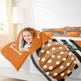 thumbnail image 4 of Manfei Watercolor Pumpkin Full Size Comforter Sets 3-Piece, Orange Bedding Comforter Set, Hello Fall Print Bedding Sets, Super Cozy Room Decor, 4 of 8