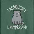 thumbnail image 3 of Instant Message - Unimpressed Cat - Women's Lightweight French Terry Long Sleeve Shirt, 3 of 6