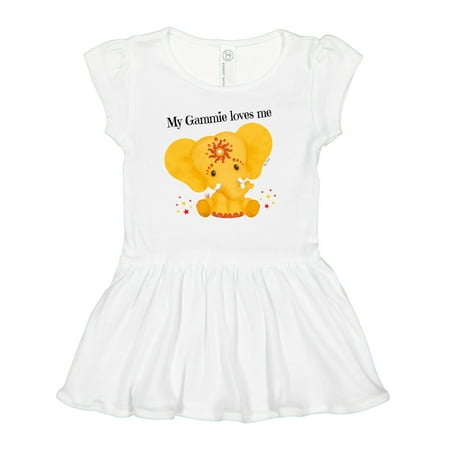 

Inktastic Etana Gammie Loves Me Gift Baby Girl Dress