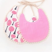 Spring hue Baby Waterproof Towel Toddler Dinner Feeding Double-deck Cute Bibs