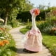 thumbnail image 1 of Set de Ganso de Pascua con sombrero para estatua de 23 pulgadas - Decoración de jardín de patio de tela rosa y verde, 1 of 6