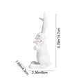 thumbnail image 3 of Resin Easter Bunny under $5! Yrmaups Easter Bunny with Carrot Resin Ornament, Cute Bunny Figurine for Easter Decoration, Tabletop Shelf Decor, Spring Seasonal Home Decor, 3 of 6
