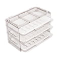 thumbnail image 1 of organizadores apilables para nevera, plato de preparación de cocina, bandeja para platos de cocina con cajón extraíble, organizador de blanco Soledad Organizador de nevera, 1 of 8