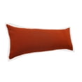 thumbnail image 3 of Laddha Home Designs Handwoven Flanged Cotton Lumbar Pillow Cover - 36" - Brown and White, 3 of 8