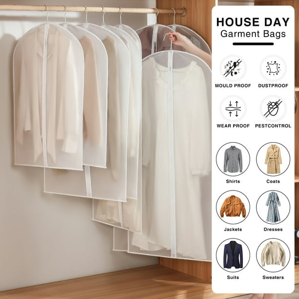 Moth proof hanging garment bags hotsell