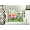 thumbnail image 4 of Ambesonne Colorful Throw Pillow Cover 2 Pack, Clown Inflatable Ball, 16", Multicolor, 4 of 6