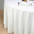 thumbnail image 2 of BalsaCircle Christmas Holidays 120" White Round Premium Velvet Tablecloth Linens Decoration, 2 of 6