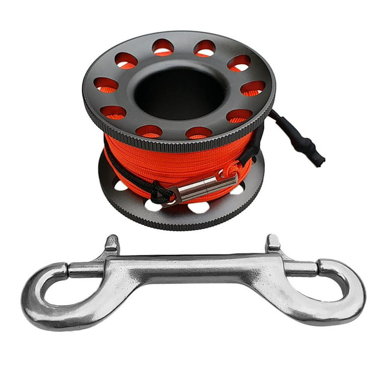 Scuba Diving Finger Spool Reel With 30m Guide Line Diving Spool Shaft With  Hook Anti-winding Device Reel Surface Marker Buoy Holder Entertainment Wate