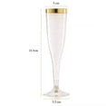 thumbnail image 2 of Paquete de 10 copas de champán desechables de plástico transparente, copas altas de cóctel, copas de vino tinto y copas de martini, imprescindibles for fiestas, 2 of 2