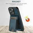 thumbnail image 6 of ELEHOLD Case for iPhone 14 Pro Max,2 in 1 Detachable Magnetic Leather Wallet Case with Card Holder Kickstand,Blue, 6 of 7