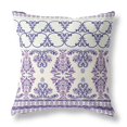 thumbnail image 2 of HomeRoots 411108 6 x 26 x 26 in. Off White & Navy Zippered Damask Indoor & Outdoor Throw Pillow, 2 of 5