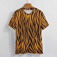 thumbnail image 3 of Animal Print Patterns Women's Short Sleeve T-Shirt Crew Neck Casual Summer Trendy Loose Fit Tops, 3 of 6