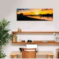 thumbnail image 4 of Epic Graffiti 'Llano River Sunset' by Grace Fine Arts Photography, Canvas Wall Art, 36"x12", 4 of 8