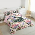 thumbnail image 3 of Castle Fairy Animal Peacock Bedding Comforter Set 2pcs for Teens Female Girls,Chic Floral Flower Twin Comforter Sets Microfiber,Vintage Aesthetic Breathable Bedding Set,Ultra Soft Home Decor, 3 of 8