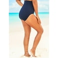 thumbnail image 3 of Swim 365 Women's Plus Size High-Waist Swim Brief With Tummy Control, 3 of 4