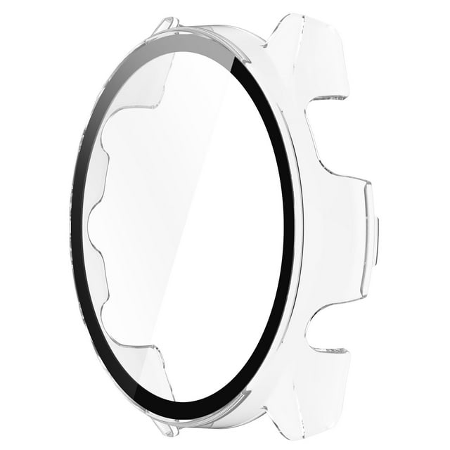 18mm 22mm Silicone Strap Tempered Glass Screen Protector Case For Garmin Forerunner 265 265s Watchband Replacement Accessories 18 Transparent Forerunner 265S