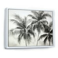 thumbnail image 2 of Designart "Oasis Amidst Desert Palm Trees II" Palms & Palm Trees Floater Framed Canvas Art Print, 2 of 5