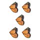 thumbnail image 1 of Mantón de ala de mariposas naranja 100 cm Qarigey, 1 of 6