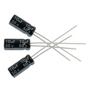 Unique Bargains 25 Pcs 10uF 50V 105C Radial Electrolytic Capacitor 5x11