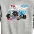 thumbnail image 3 of Hot Wheels - Valentine's Epic - Toddler And Youth Crewneck Fleece Sweatshirt, 3 of 5