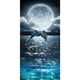 thumbnail image 1 of Cuadros Decorativos Kit de pintura de diamantes DIY Dolphin Moon Full Round Drill Picture Artesanías Sywqhk Nuevos Originales, 1 of 9