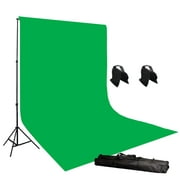 ePhotoInc 6' x 9' Chroma Key Green Screen Photography Video Chromakey Backdrop Background Stands & 2 FREE Sandbags H804-69G2SBAG