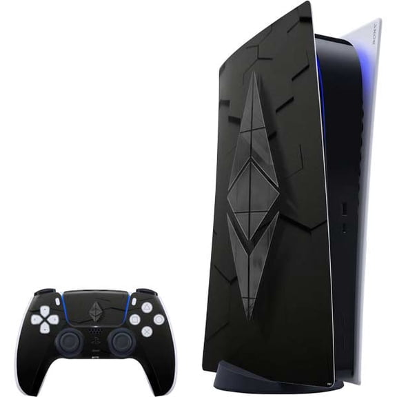 Skinit Ethereum Textured Logo PS5 Digital Edition Bundle Skin