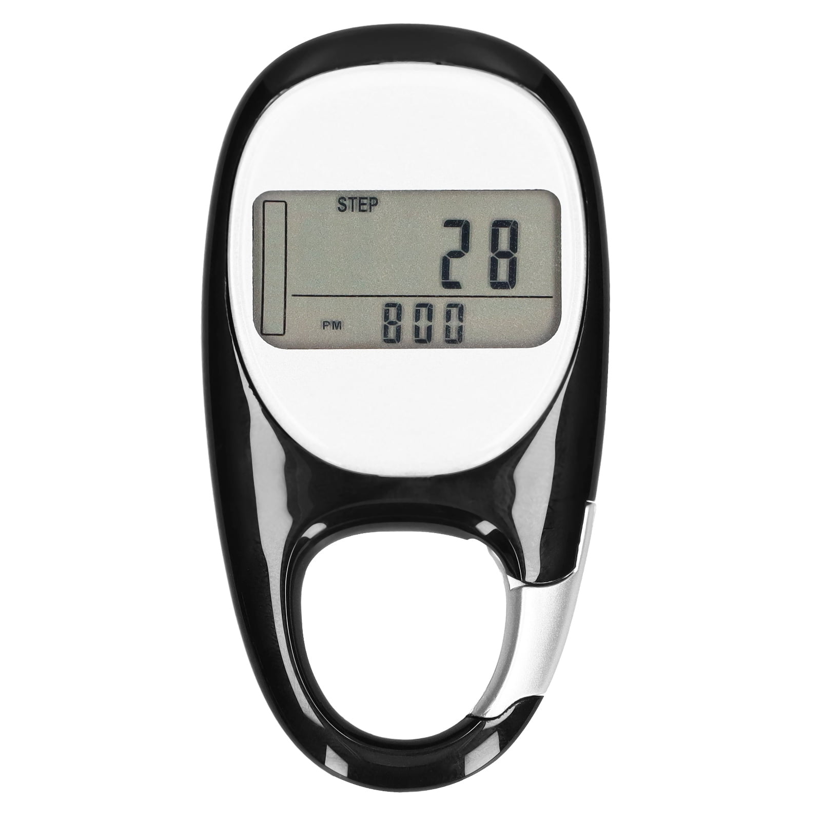 Outdoor Sports Calorie 3D Carabiner Pedometer Running Step Counter Meter 