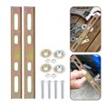 thumbnail image 4 of 1 Ensemble Universel Adaptateur de Base de Boîte à Bagages Arrière de Moto Plaque Inférieure de Support pour Kit de Panneau de Sol de Coffre d'Attelage de Scooter, 4 of 8
