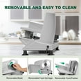 thumbnail image 6 of Meat Slicer, Electric Food Slicer with 2 Removable Stainless Steel Blades, Child Lock Protection, Adjustable Thickness, for Deli Cheese Bread, 6 of 9