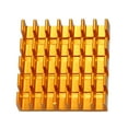 thumbnail image 4 of Aluminum Heatsink Cooler Circuit Board Cooling Fin Gold Tone 22mmx22mmx6mm 5Pcs, 4 of 5