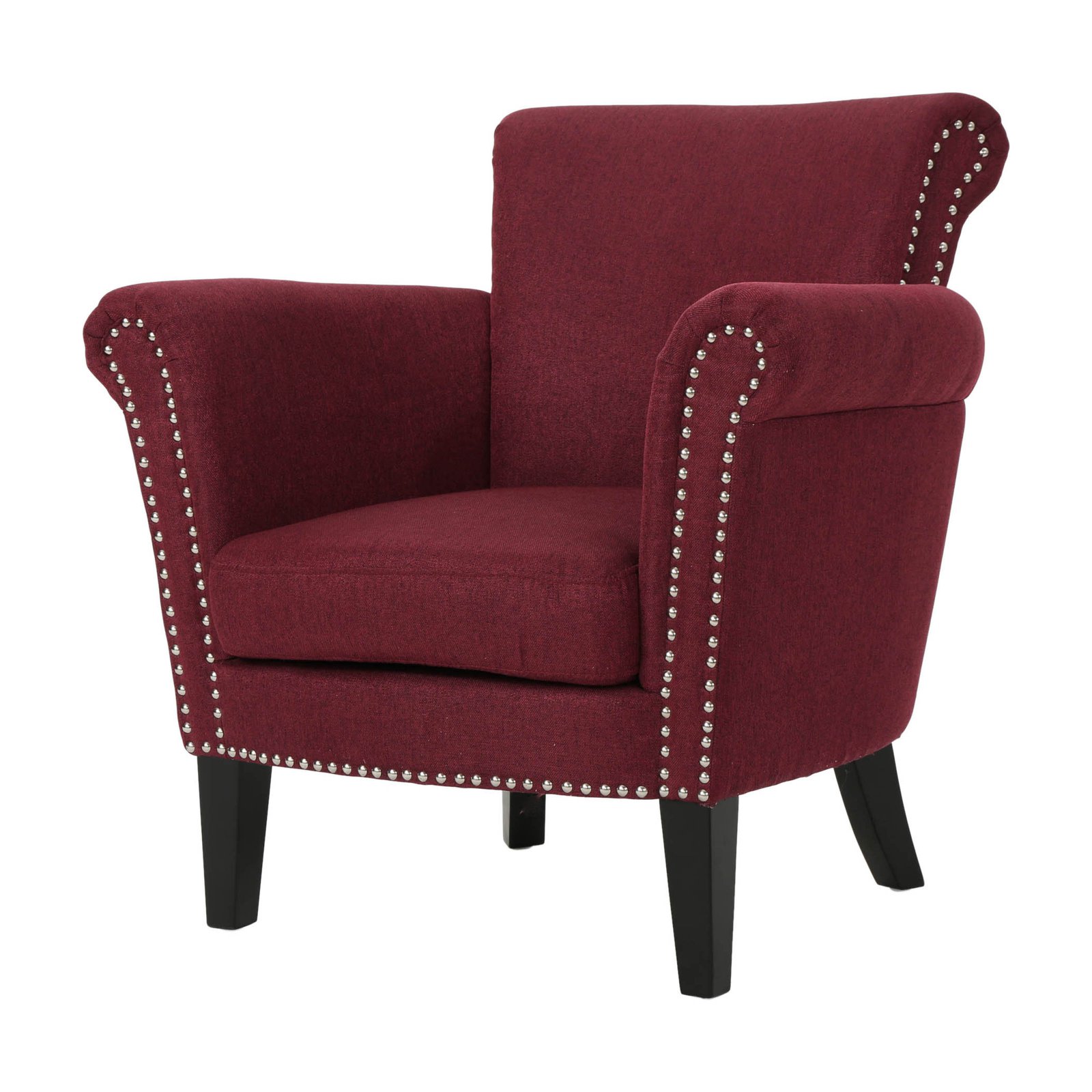 Brice Studded Fabric Club Chair