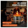 thumbnail image 2 of Smokeless Fire Pit Wood Burning Stove 15" Stainless Steel Outdoor Portable Bonfire, 2 of 8