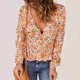 thumbnail image 3 of Blusa tipo túnica,Blusa de mujer Blusa de manga larga con cuello en V Blusa suelta fiel a su promesa, 3 of 5