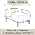 thumbnail image 5 of Plaid Oval Tablecloth for Oval Table Smaller Than 54 x 114 inches, Waterproof Table Cloths for Dining Room Indoor Outdoor Table Cloth - 60x120in, 5 of 6