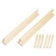 thumbnail image 4 of HEATSHAKING 8Pcs Wooden Domino Trays Khaki Simple Design Minimize Cleaning Time Family Game, 4 of 8