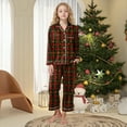 thumbnail image 2 of UAYOTSE Kids Pajamas Set Long Sleeve Button Down Sleepwear Girls Boys Set 2 Pcs Loungewear for 6 15 Years,Sizes 13-14 Years, 2 of 6