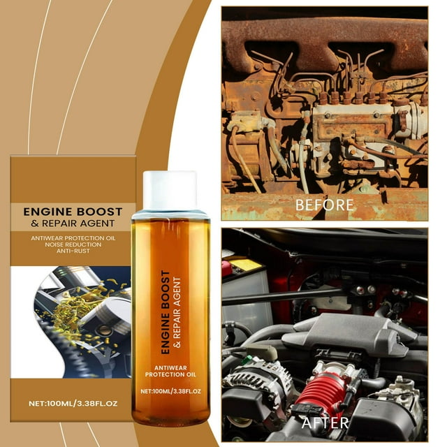 Protecteur de Moteur de Voiture Réduction de Bruit de Moto Inhibiteur de Rouille Agent de Soin de Voiture 100Ml Agent de Protection Anti-Usure de Moteur, Réduction de Bruit de Moto, Anti-Tremblement, Anti-Rouille en Solde