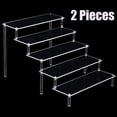 thumbnail image 1 of 2xAcrylic Rack Perfume Maquillaje Organizador Elevadores Estantes 5 escalera CUTICAT Estante de exhibición, 1 of 8