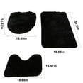 thumbnail image 2 of CHUANK Bathroom Rugs Sets 3 Piece  Bath Rug + Mat + Toilet Seat Cover  Super Soft Microfiber Water Absorbent and Non-Slip Bathroom Rugs with Pvc Point Rubber Bac  Machine Washable, 2 of 8