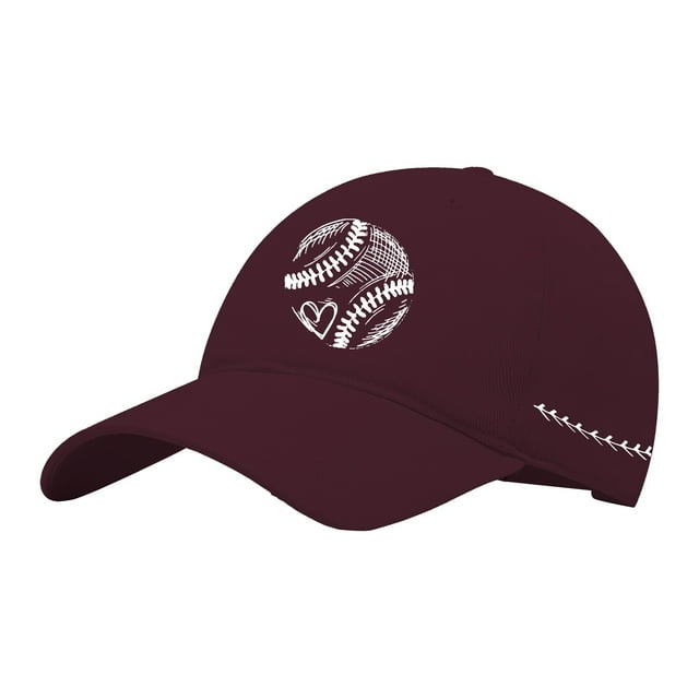 Casquette de Baseball Lavée avec Motif Imprimé Intégral, Chapeau Respirant Réglable pour Activités Extérieures, Casquette Décontractée Adaptée aux Voyages pour la Plage, les Sports et l'Usage Quotidien