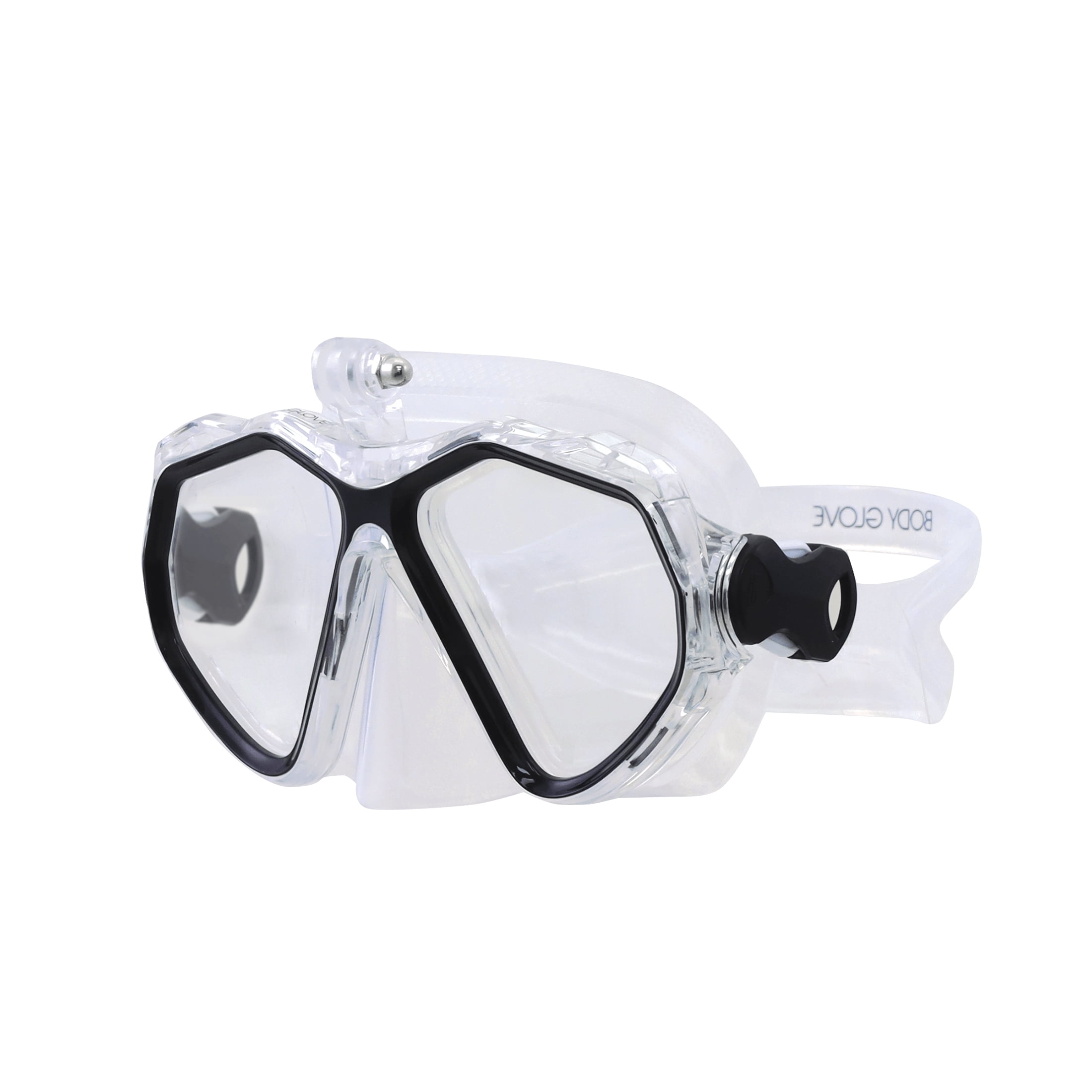 Body Glove Voyager Adult Swimming Diving Snorkel Mask, GoPro Mount