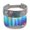 Silver, variant on Minimalist Unisex Faux Empty Top Baseball Cap Metallic Rave Hologram Ref