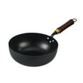 thumbnail image 4 of GROWTH TANK Wok Pan Nonstick Wok Boiling Cooking Wok Universal Hand Hammered Pans Cooking Uncoated Gas Hanging Iron Wok Stir Fry Pan Diameter 24 cm, 4 of 9