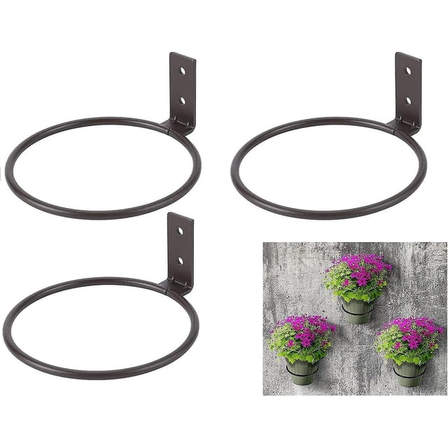 2024,Gancho para maceta de pared, soporte para maceta de pared, colgador de plantas para decoración del hogar al aire libre/interior, paquete de 3