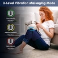 thumbnail image 4 of Moclever Cordless Knee Massager Heated Knee Brace Wrap, 5 Heating 3 Vibration 3 Air Compression, Blue, 4 of 13