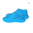 thumbnail image 2 of Couvre-chaussures en Latex Antidérapants Réutilisables Imperméables pour Bottes de Pluie Surchaussures Chaussures (Bleu G), 2 of 3