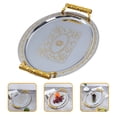 thumbnail image 2 of European Style Fruits Serving Tray Metal Dessert Tray Snacks Storage Tray Candy Plate, 2 of 7